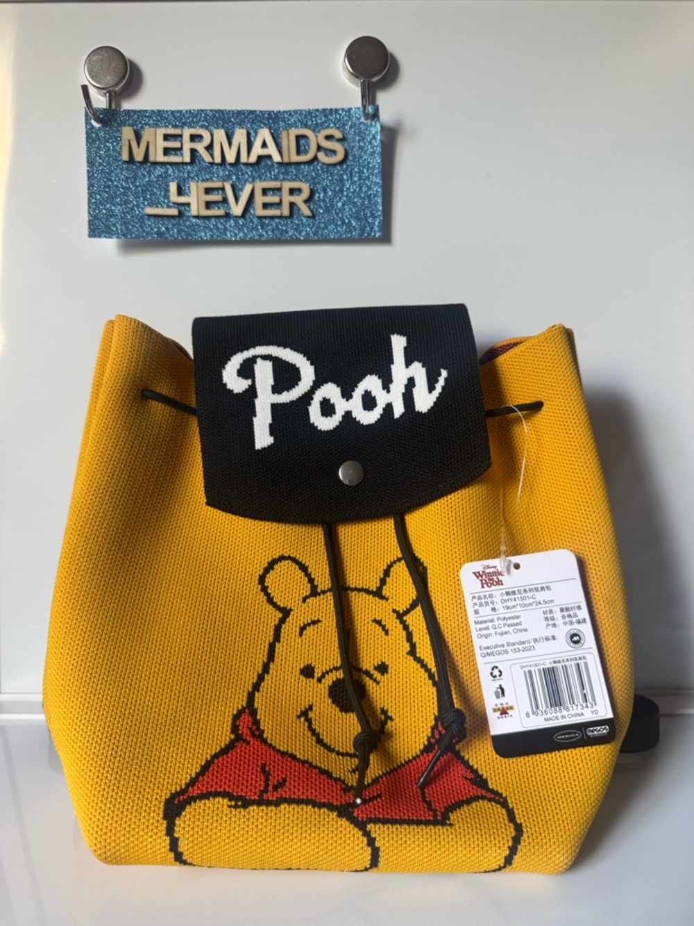 NWT - Megos- Disney Yellow Winnie the Pooh Backpack - New With Tags